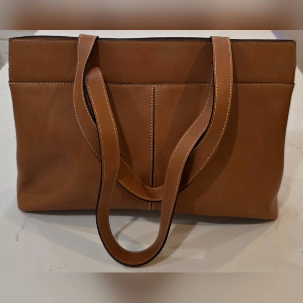 Patricia Nash 100% Leather Bag Hazelnut - Picture 2 of 16